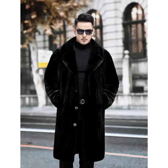 Blackglama Stylish Mid-Length Mink Fur Coat