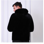 Blackglama Men's Sheared Mink Fur Coat (Genuine Full-Pelt Mink)