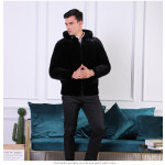 Blackglama Men's Sheared Mink Fur Coat (Genuine Full-Pelt Mink)